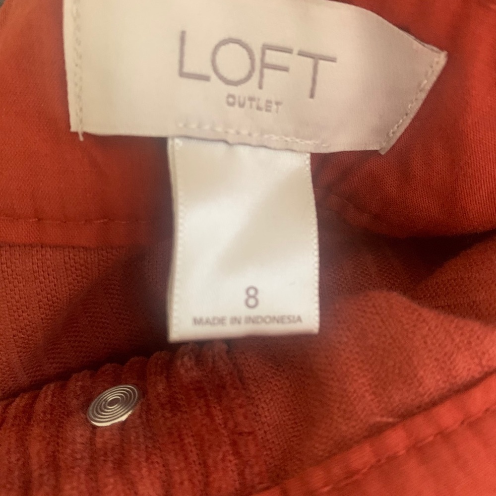 Corduroy burnt orange skirt - Picture 2 of 2